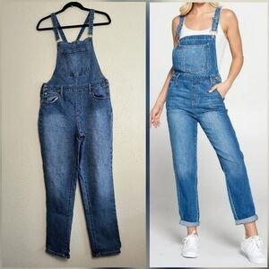 Universal Thread Blue Denim Overalls Classic Bib Design